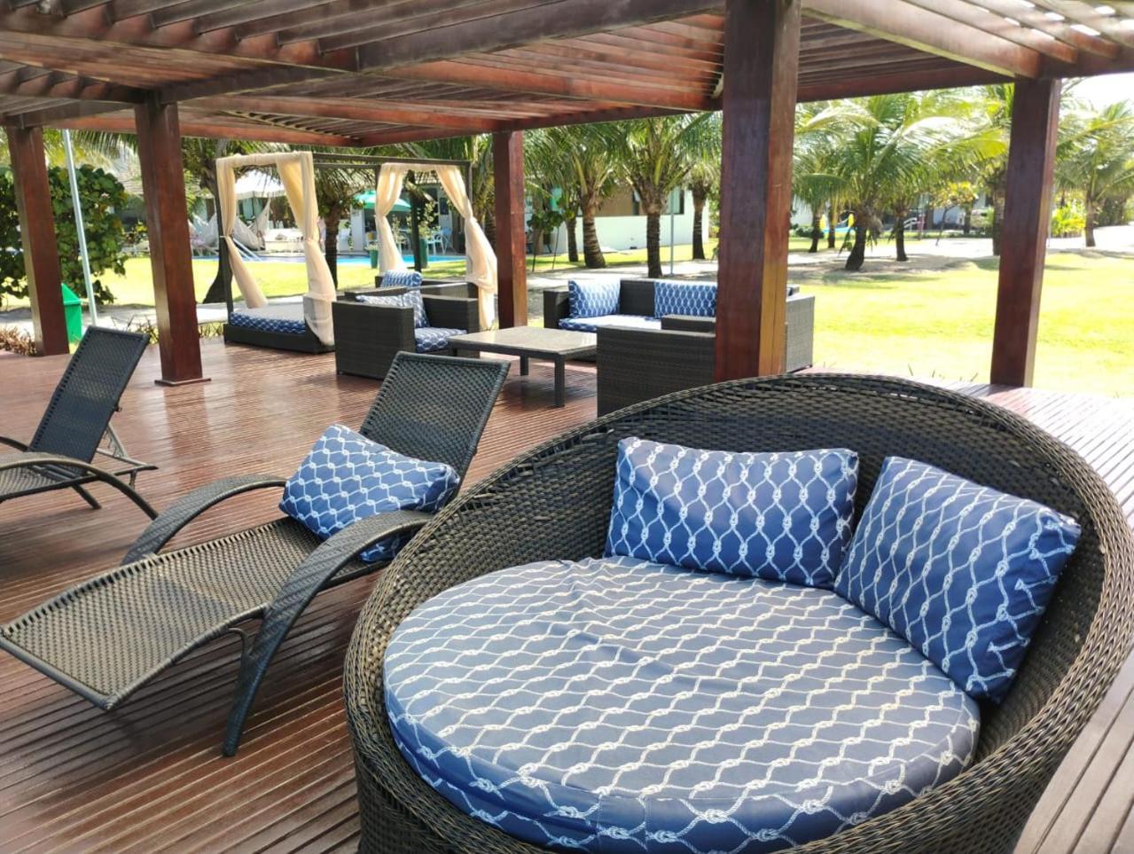 Flat Beira Mar Cupe Beach Living - Pôrto das Galinhas Dış mekan fotoğraf
